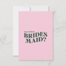 Placa de Proposta Bridesmaid