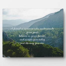 Placa de Proverbo de Amizade