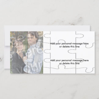 Placa de Quebra-cabeça "Mock" de Foto Personalizáv