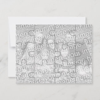 Placa de Quebra-cabeça "Mock" de Foto Personalizáv