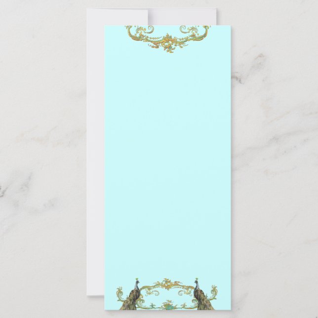 Placa de rack de árvore Dourada Peacock 7 (Frente)