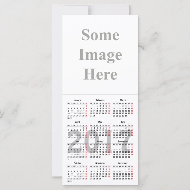 Placa de rack de modelo calendário 2017 (Frente)