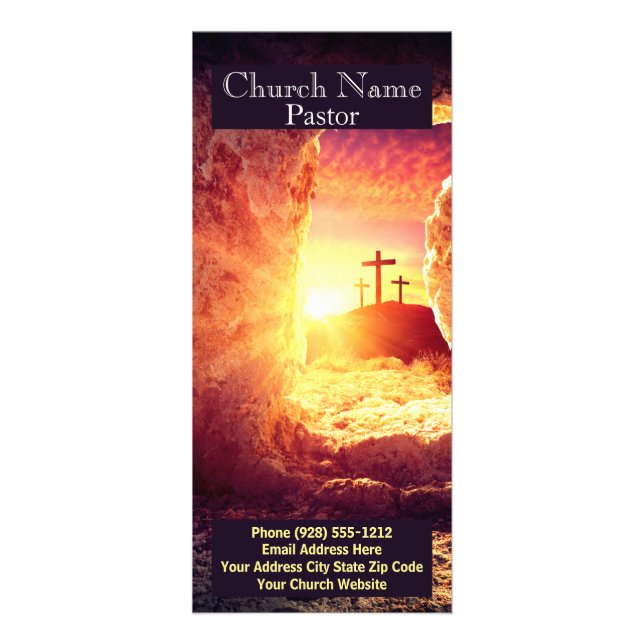 Placa de rack de Páscoa especial, cartão do minist (Frente)