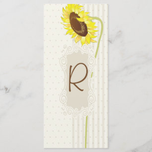 Placa De Rack Do Programa Girassóis E Stripes