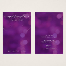 Placa de rebordo de colar de joias modernas