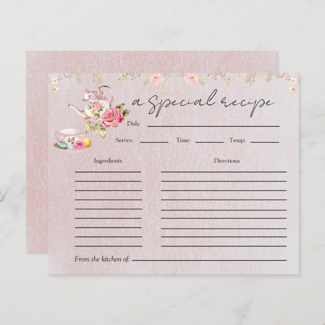 Placa de recebimento de Chá de panela de chá flora (Frente/Verso)