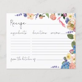 Placa de recebimento de Chá de panela Floral Fantá