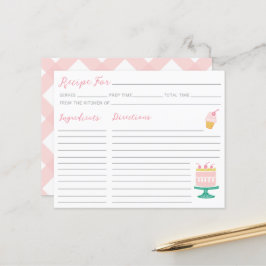 Placa de recebimento de Cupcake de bolos rosa pré-
