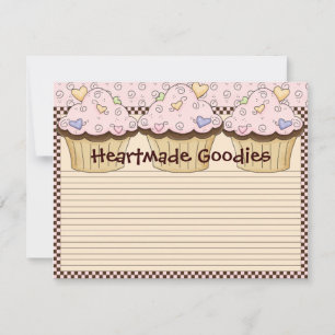 Placa de recebimento de cupcakes