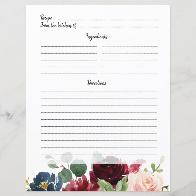 Placa de recebimento do Chá de panela Blush Red Ma (Verso)