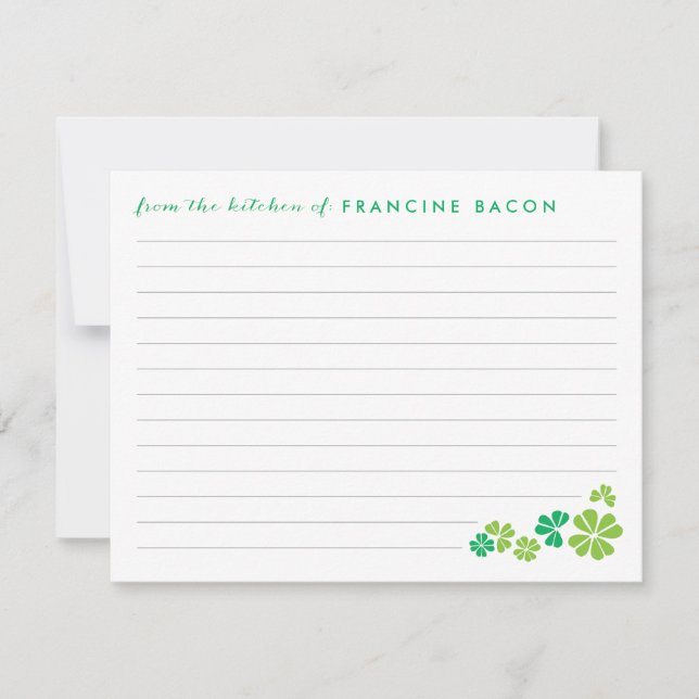 Placa de Receita de Fechamento Sortuda (Frente)