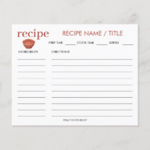 Placa de Receita de Molde Vintage Vintage