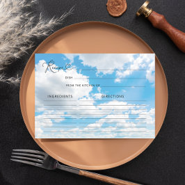 Placa de Receita do Chá de panela Cloud Nine