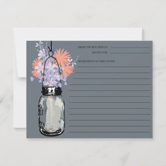 Placa de Receita do Jar Mason (Frente)