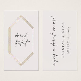 Placa de Recepção de casamento de Token de Tíquete