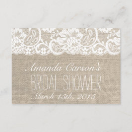 Placa de Recepção de Chá de panela Lace Branco e B