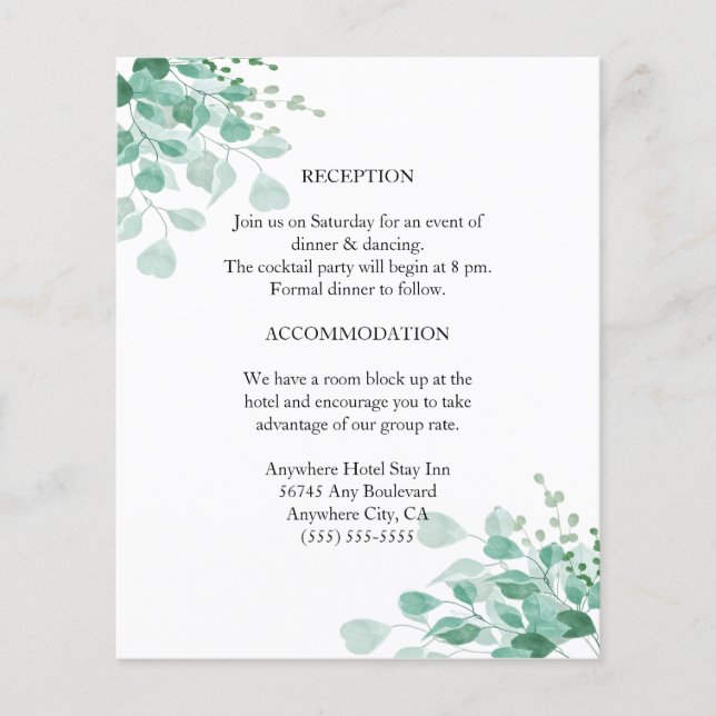 Placa de receptáculo Botânico Elegante (Frente)