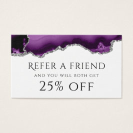 Placa de referência de agata com brilho prateado p