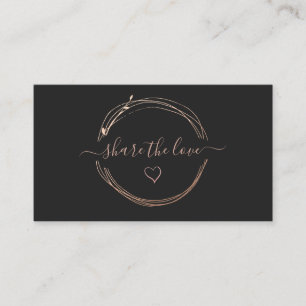 Placa de referência do logotipo Dourado rosa