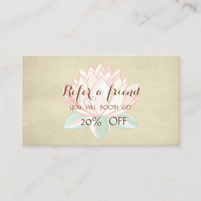 Placa de Referência Moderna, Simples Lotus (Frente)