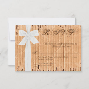 Placa de Resposta 3x5 R.S.V.P Placa Flap White Rib