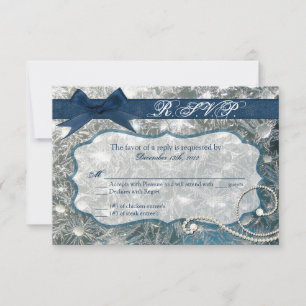 Placa de resposta 3x5 R.S.V.P. trincada gelo gelo 