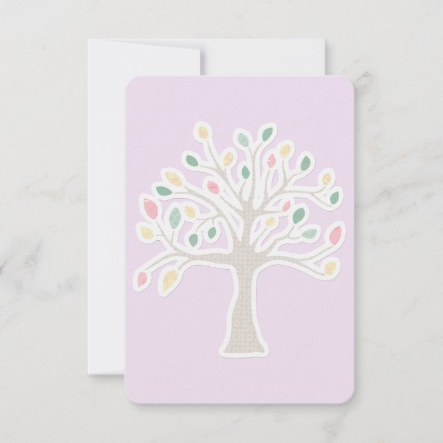 Placa de resposta Bat Mitzvah do Bar RSVP (Frente)