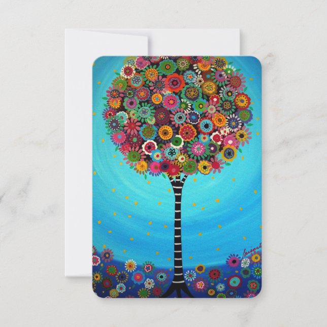 Placa de resposta Bat Mitzvah do Bar RSVP (Frente)