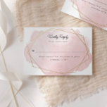 Placa de Resposta de Aquarela Rosa Bat Mitzvah<br><div class="desc">Este design moderno apresenta um design de aquarela em ouro e seu texto personalizado. Use o formulário modelo para adicionar seu texto. Os menus avançados de edição,  acessados selecionando a Ferramenta Design,  permitirão que você altere as fontes,  as cores e o layout.</div>