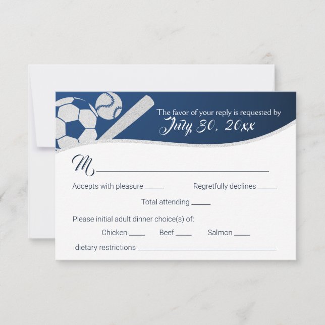 Placa de Resposta de Baseball com Escolha Jantada (Frente)