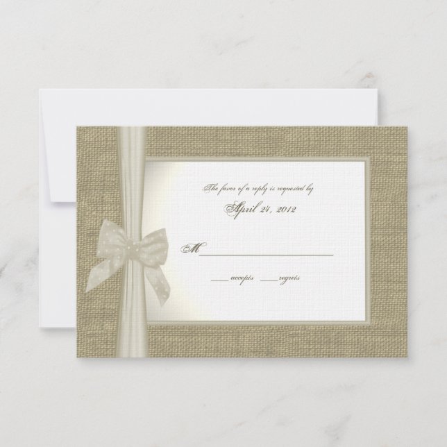 Placa de resposta de burlap e Arco (Frente)