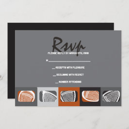 Placa de Resposta de Convite do Bar LACROSSE Mitzv