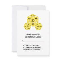 Placa de Resposta de Dice D20 Amarela