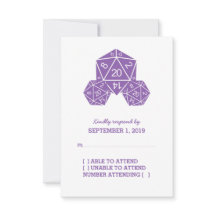 Placa de Resposta de Dice D20 Roxo