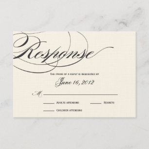 Placa de resposta de script Elegante - Branco pret
