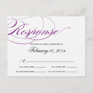 Placa de Resposta de Script Elegante - Roxo