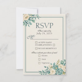 Placa de Resposta Floral Formal leve