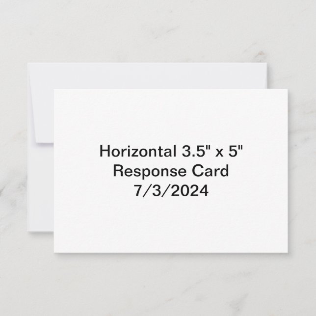 Placa de resposta horizontal 3,5" x 5" 7/3/2024 (Frente)