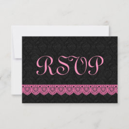 Placa de resposta Lace RSVP V16 PINK e BLACK
