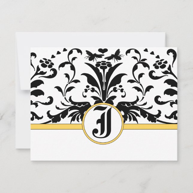 Placa de resposta para danos amarelo à abelha do u (Frente)