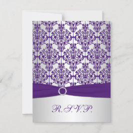 Placa de resposta para danos prateados, roxa e pra