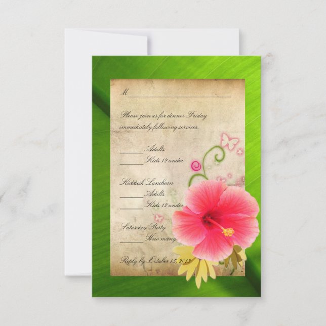 Placa de resposta RSVP 1 (Frente)