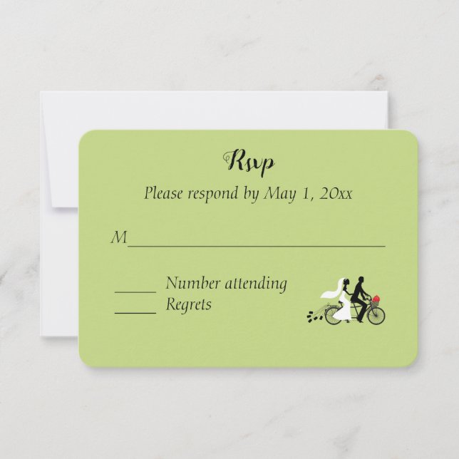 Placa de resposta RSVP da Ilha Mackinaw (Frente)