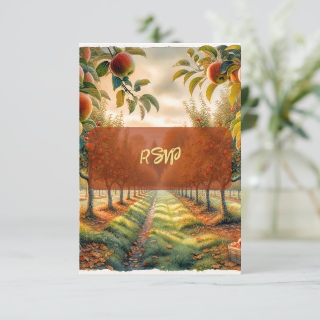 Placa de resposta RSVP de conversão e cacau quente (Em pé/Frente)