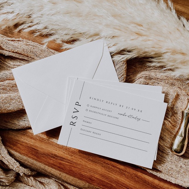 Placa de resposta RSVP de Convite de casamento Bra (Criador carregado)