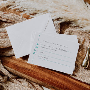 Placa de resposta RSVP de Convite de casamento Bra