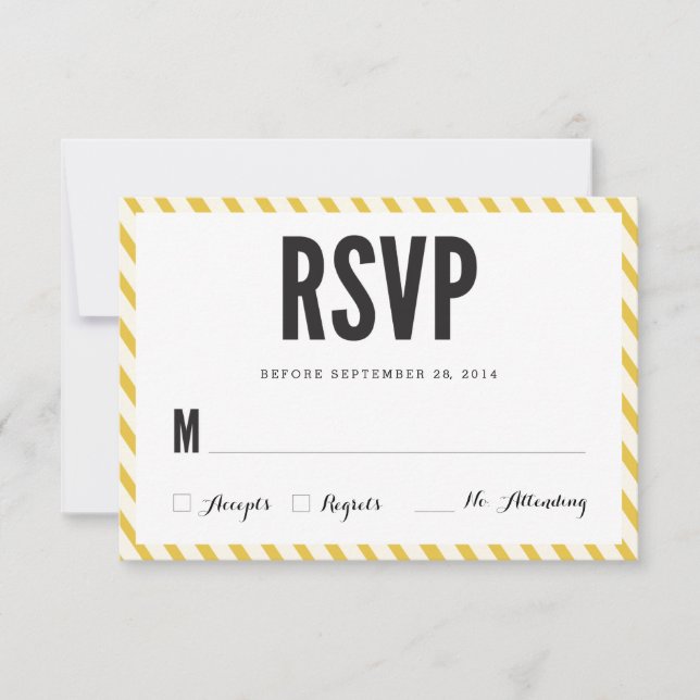 Placa de resposta RSVP de distribuição de carnaval (Frente)