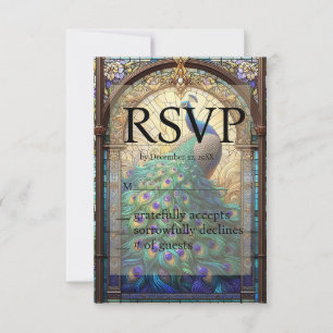 Placa de Resposta RSVP de Vidro de Casamento Pacoc