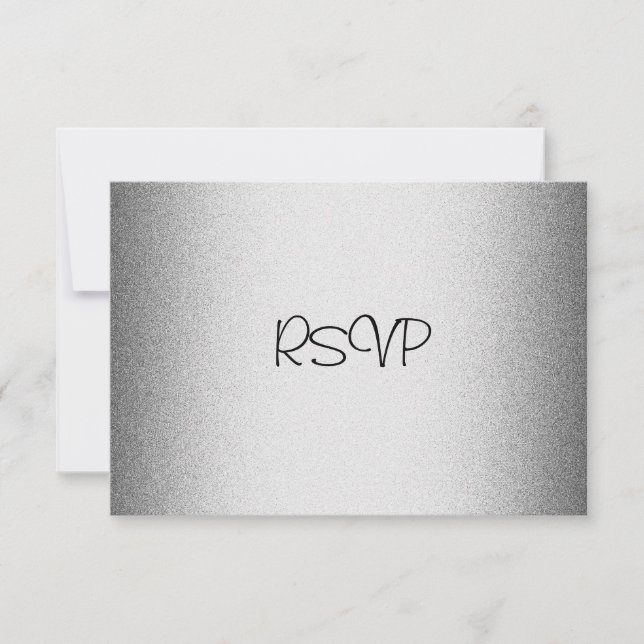 Placa de resposta RSVP Todos os eventos Elegante S (Frente)