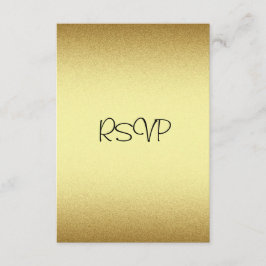 Placa de resposta RSVP Todos os eventos Elegantes 